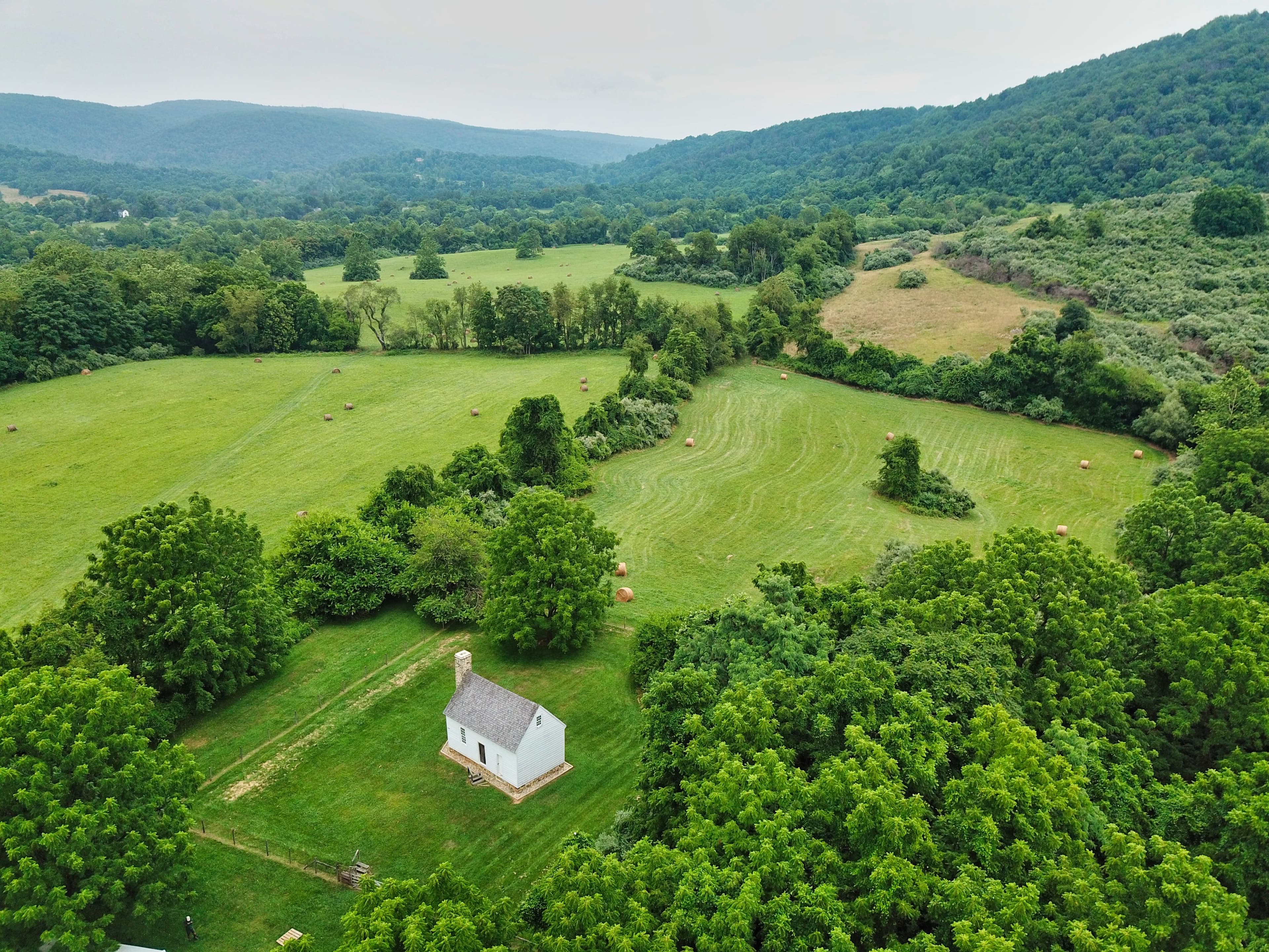 Aerial view of The Hollow
